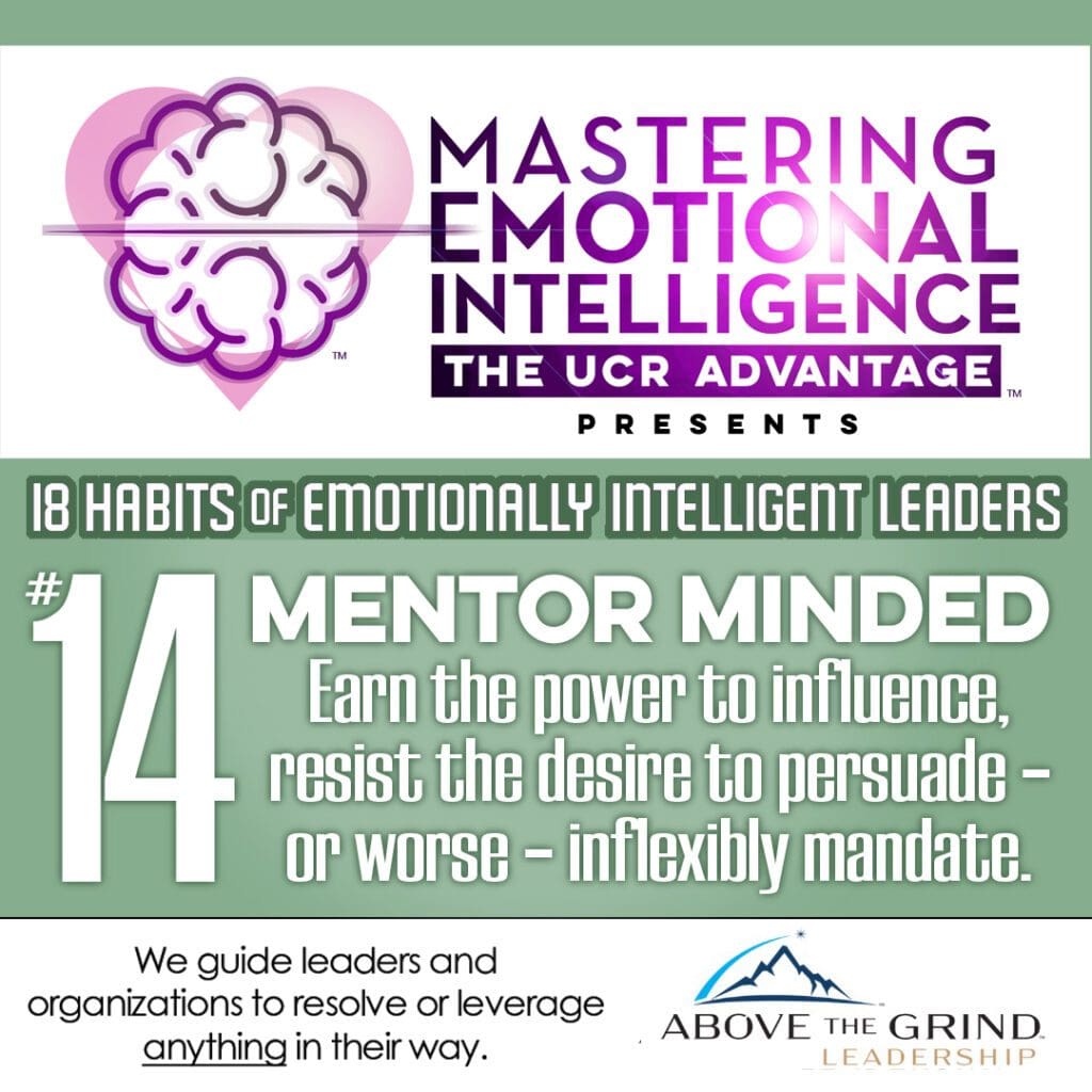 18 Habits of Emotionally Intelligent Leaders - Habit #14 - MENTOR-MINDED
