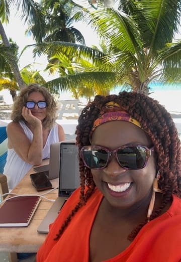 Carla Rotering and Rhonda Williams Anguilla